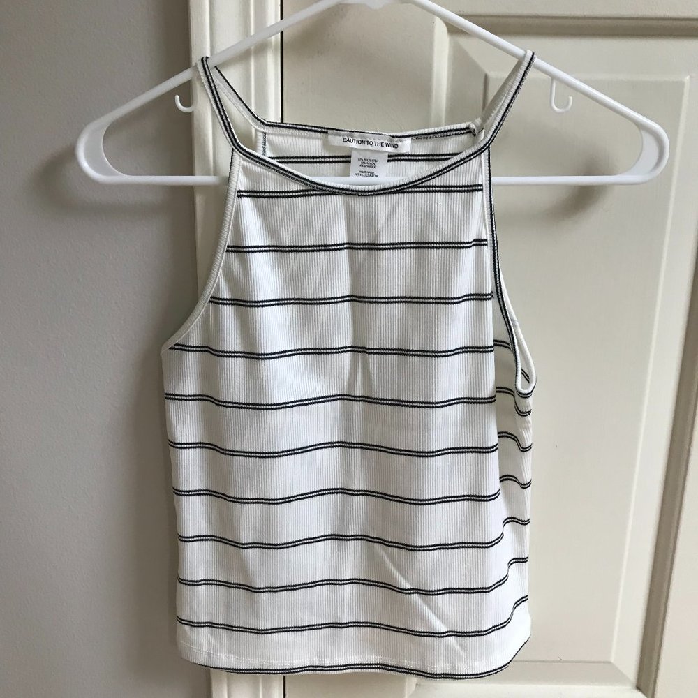 ☆ Caution To the Wind RIBBED Striped TANK TOP ☆